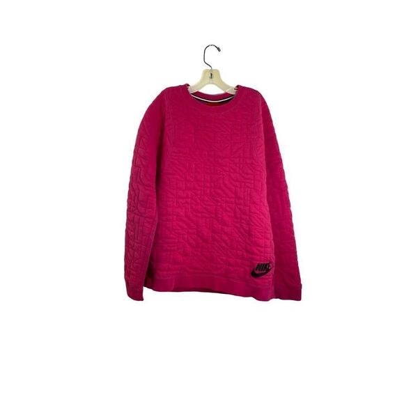 Nike women’s/girls coated pattern, pink sweatshirt, girls/XL women’s/sm - Picture 1 of 5